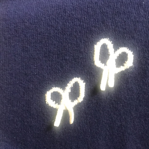 Vintage 50’s Intarsia by Pringle of Scotland navy open front cashmere cardigan - Picture 10 of 10